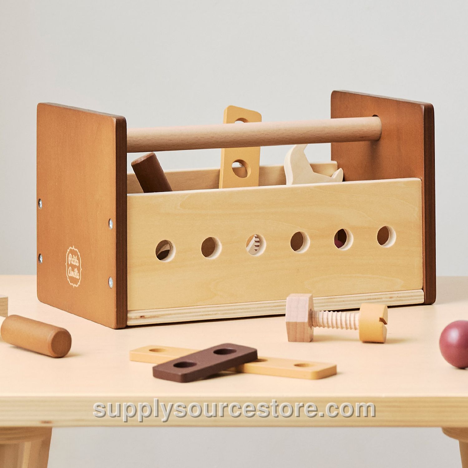 Wooden tool box «Noyer» | Inc. 20-piece accessory-set