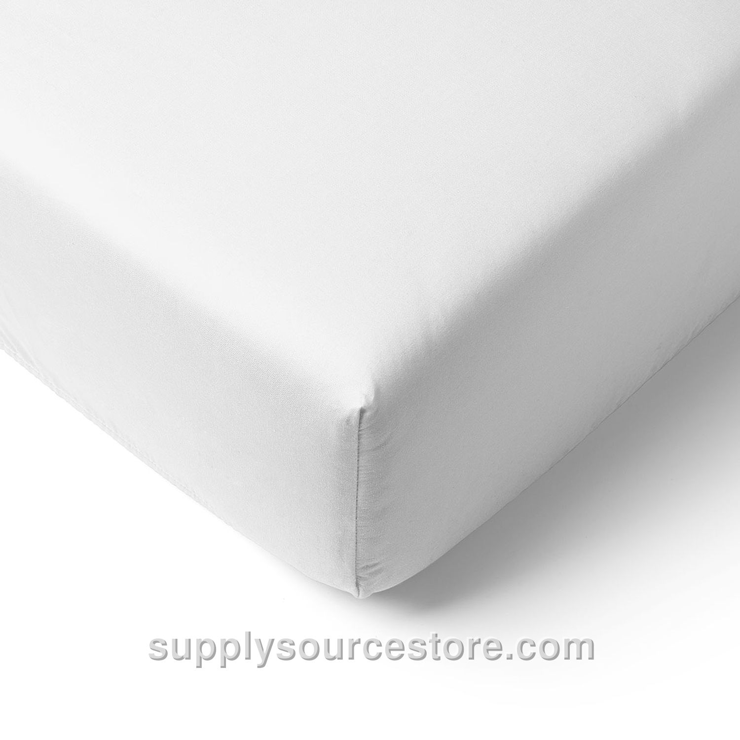 Flannel fitted sheet | 90 x 200 cm (35.4 x 78.7 in) | Off-white