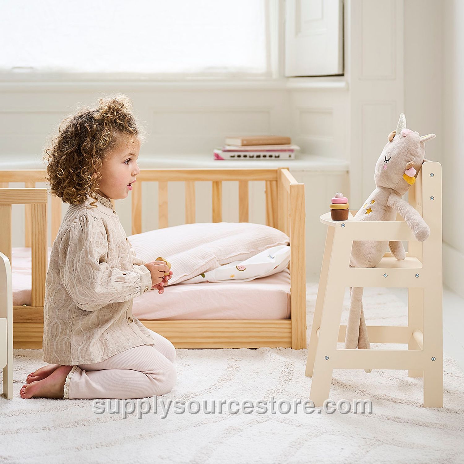 Wooden Doll Highchair «Noisette»