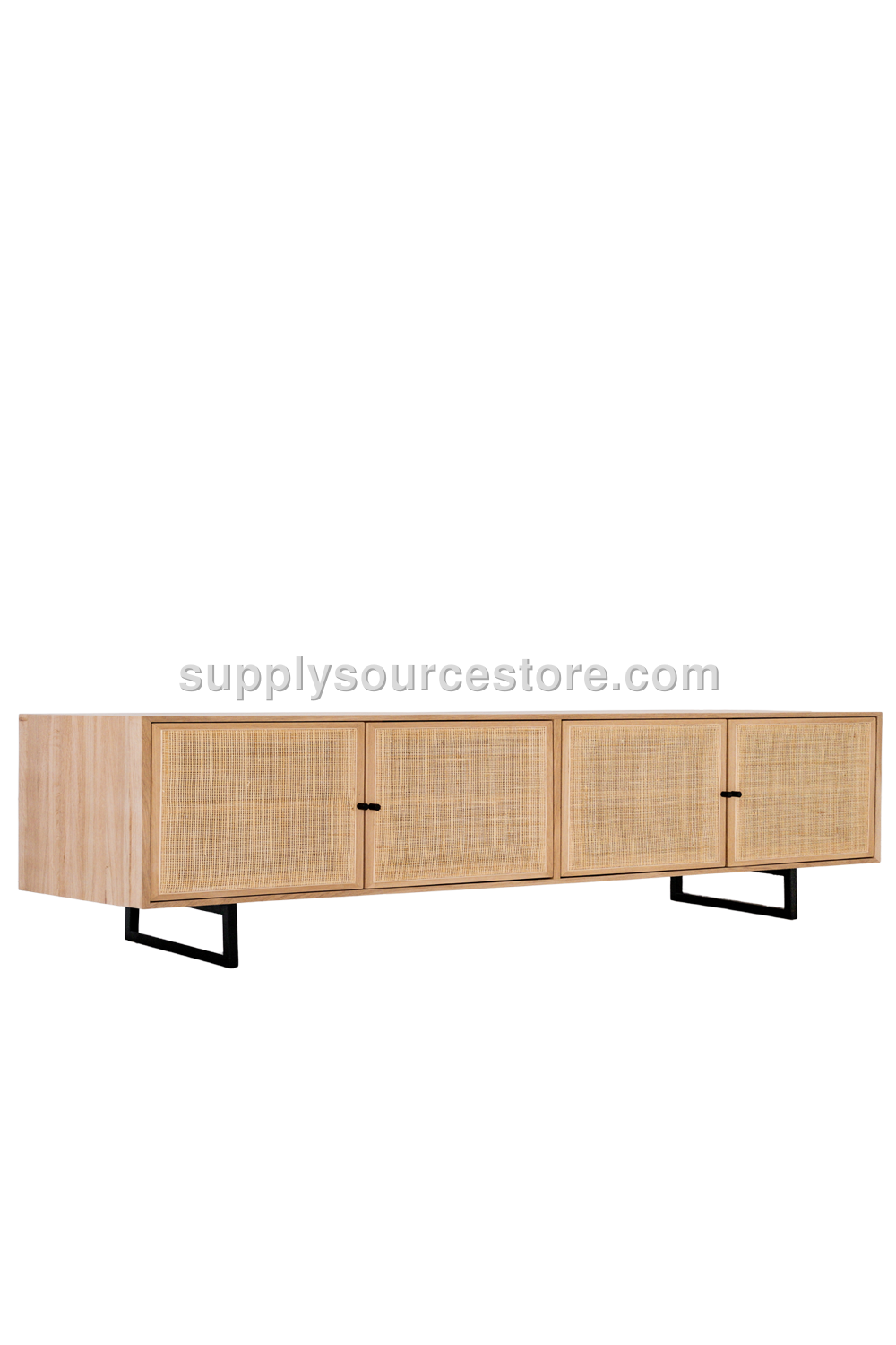 Wicker Wooden TV Unit