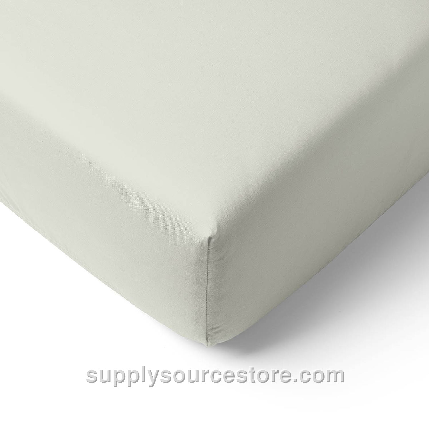 Flannel fitted sheet | 90 x 200 cm (35.4 x 78.7 in) | Green