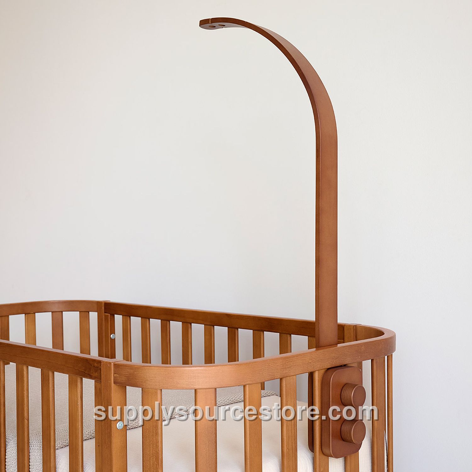 Wooden Cot Mobile Arm – Brown