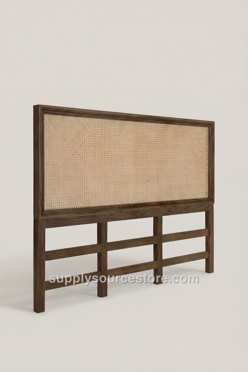 Wicker Wood Bed Headboard