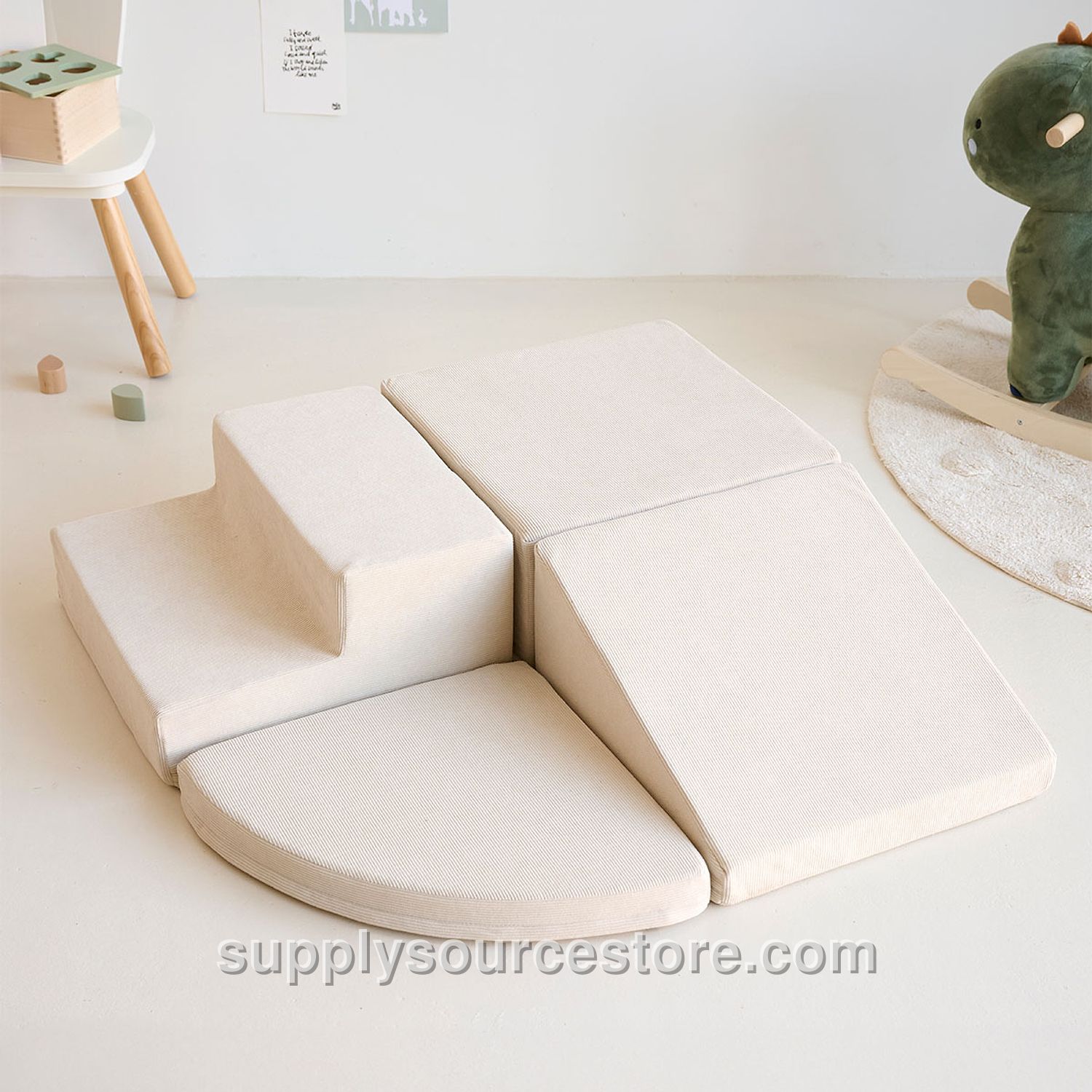 Soft foam blocks | 4-piece play set | Beige