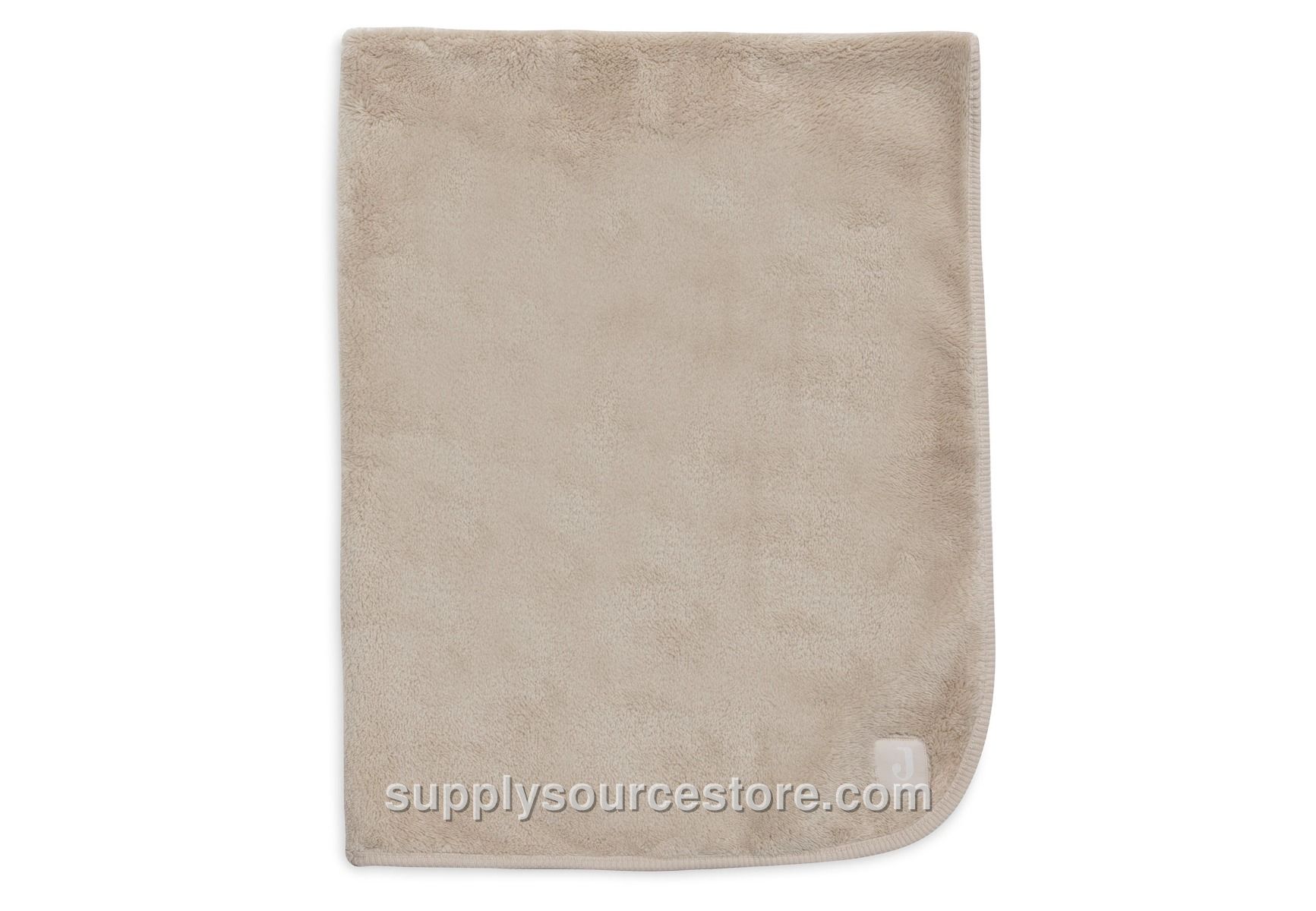 Jollein - Blanket Cot 100x150cm (39.4 x 59.1 in) Basic Jersey/Sherpa - Warm Sand