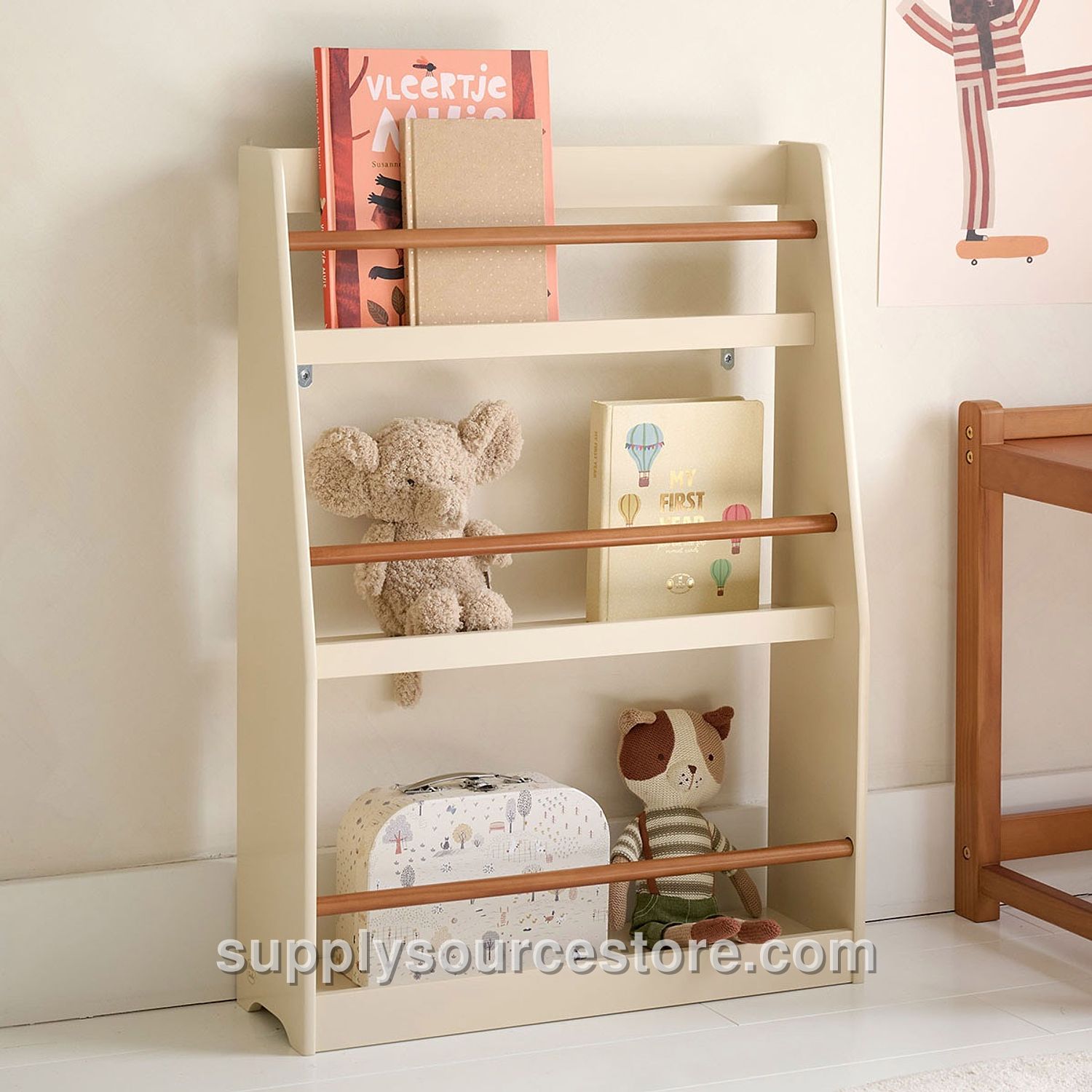 Montessori bookcase «Lune» | Beige