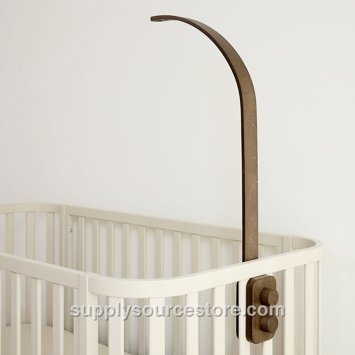 Wooden cot mobile arm | Dark brown
