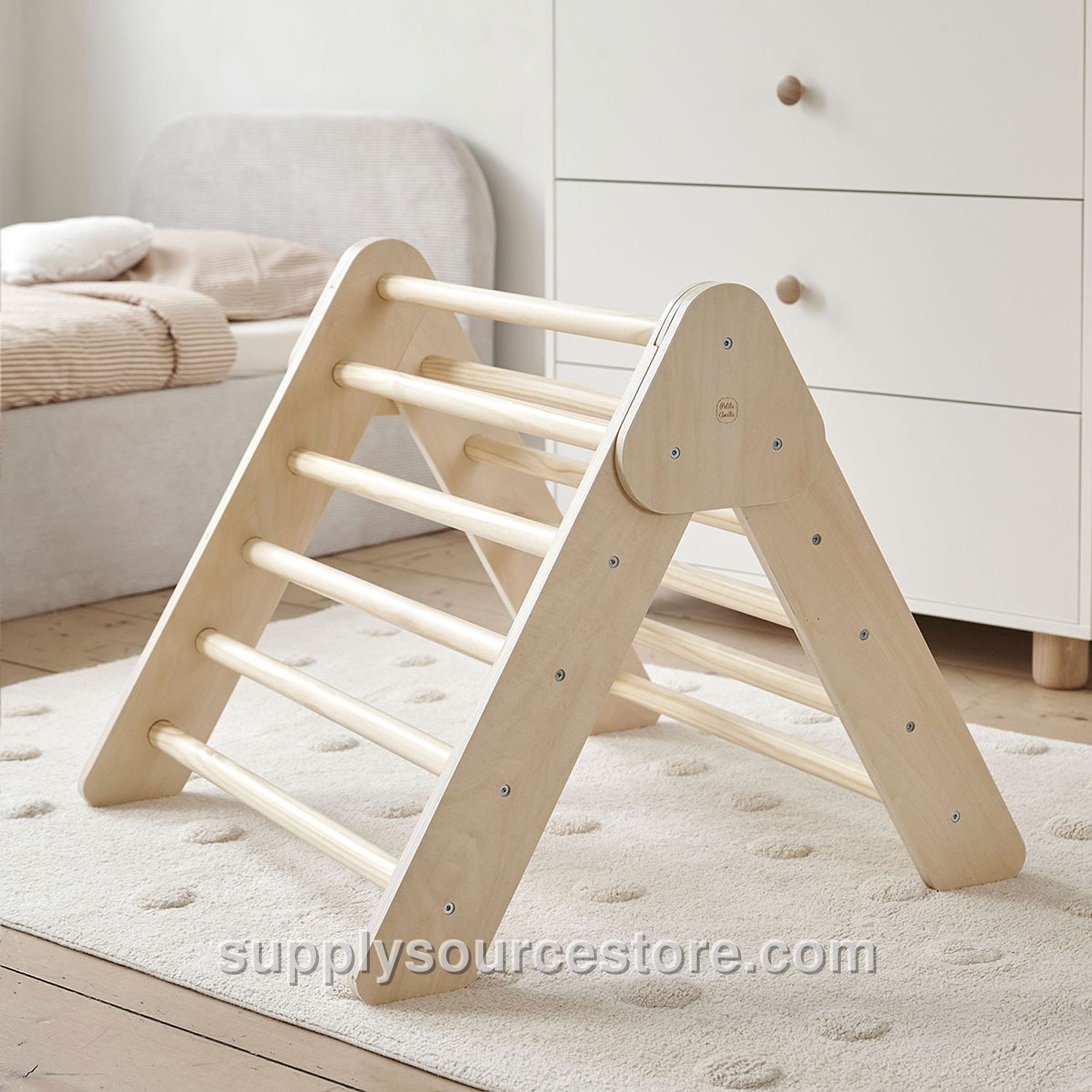 Montessori climbing frame triangle | Natural