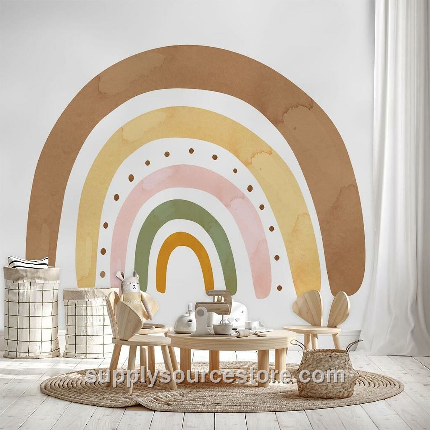 Rainbow Wall Mural