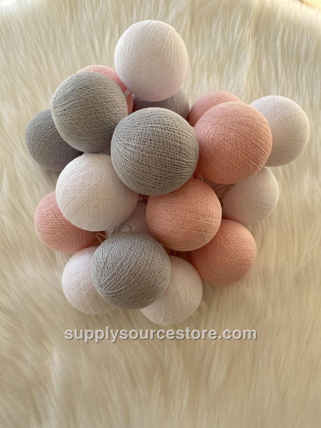 Glowing Balls Pink-Gray-White