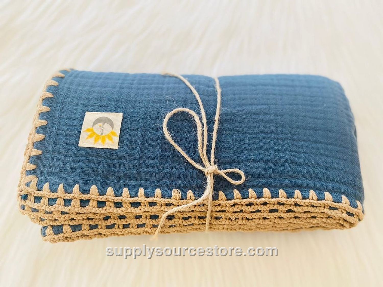 Pie Indigo Muslin Blanket