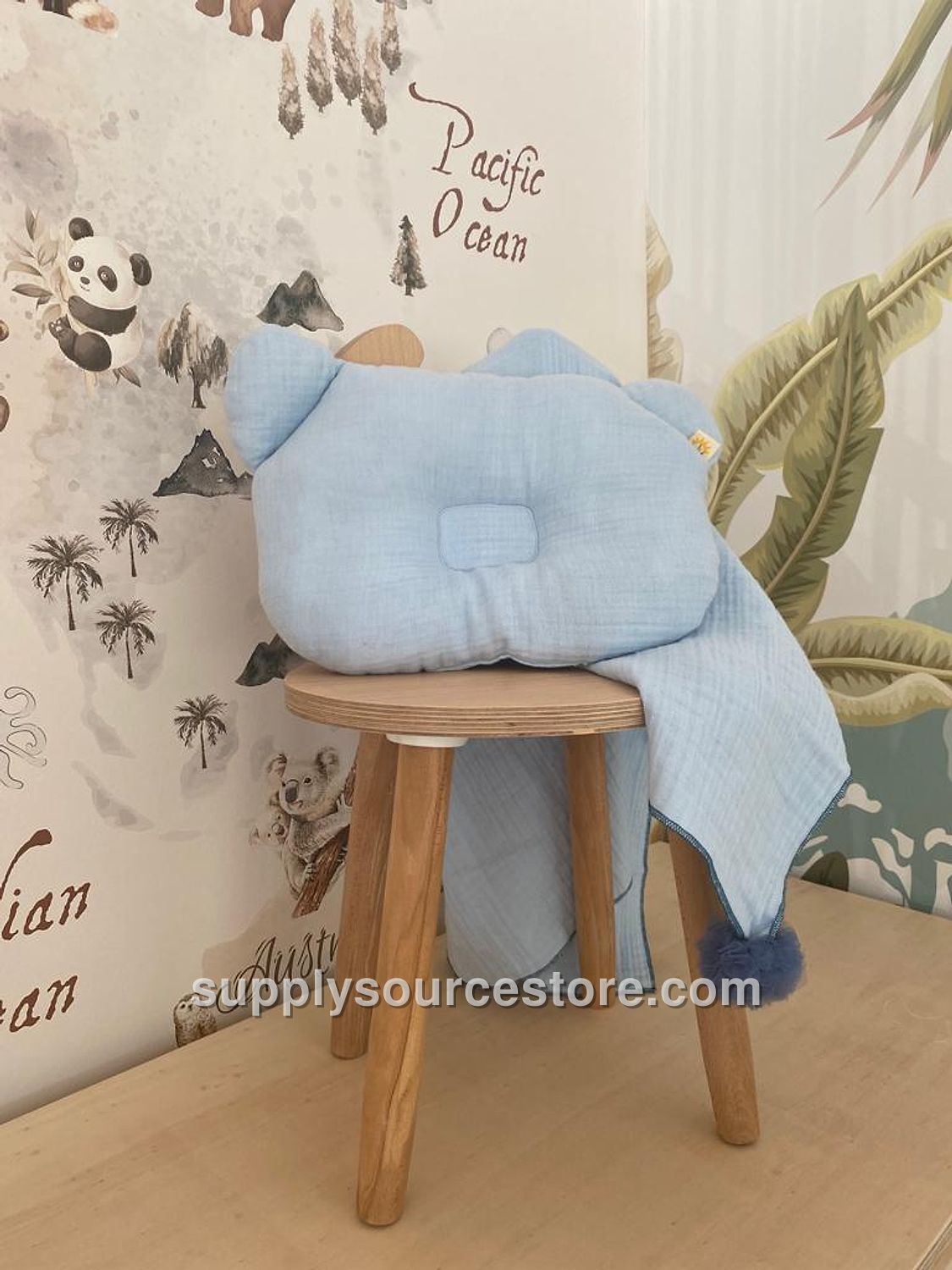 Candy Muslin Set Baby Blue