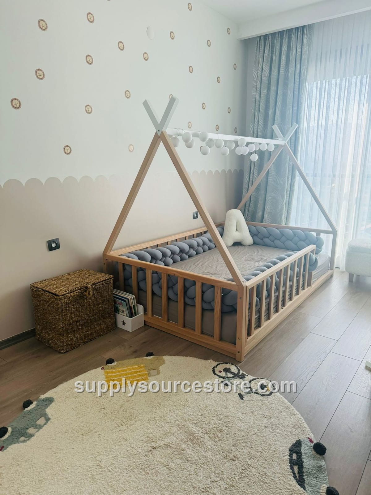Native American Solid Wood Crib 120x200 – Montessori – Assembly Request