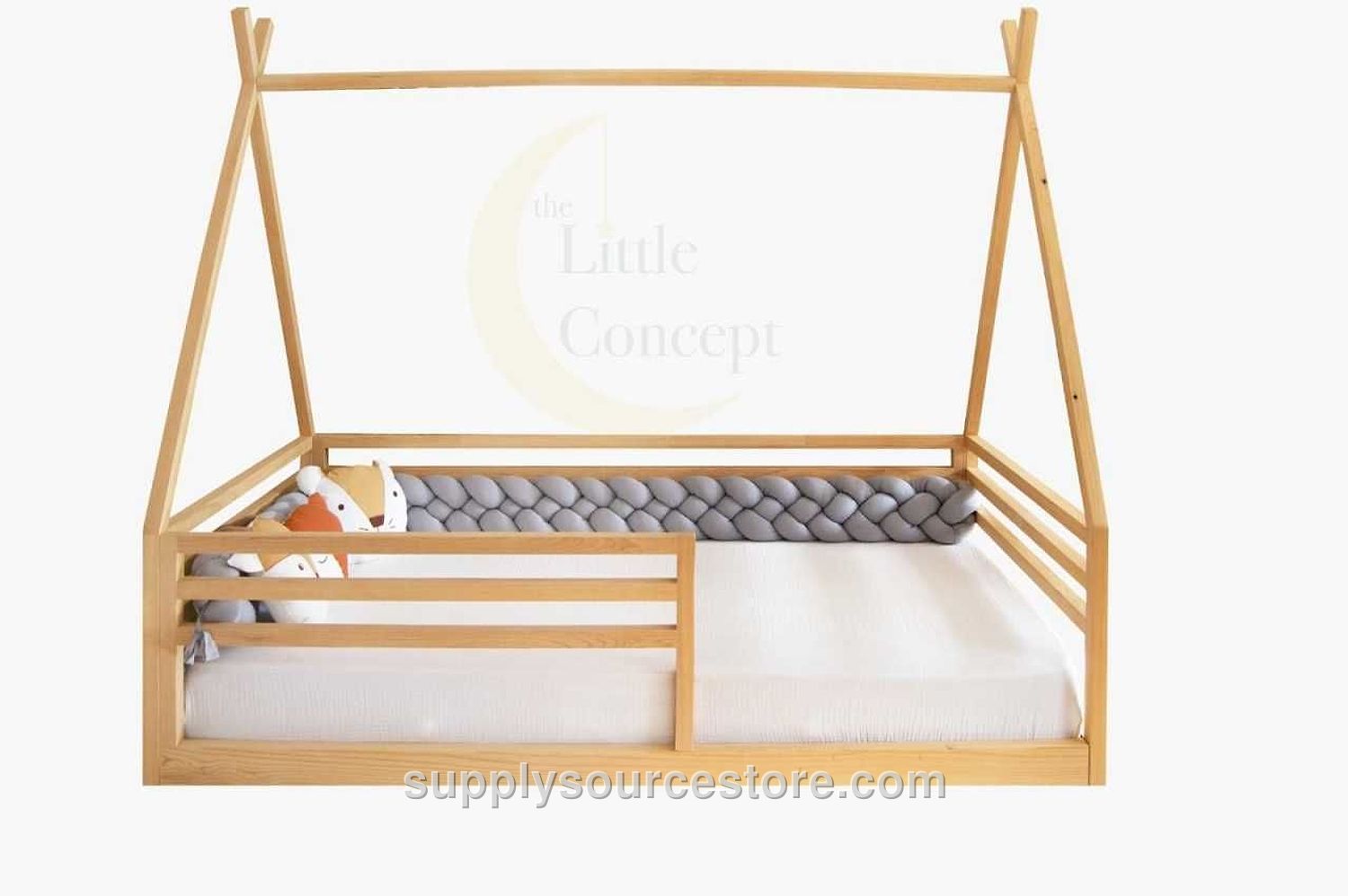 Tribal Native American Solid Bed 80x180 – Montessori – No Assembly