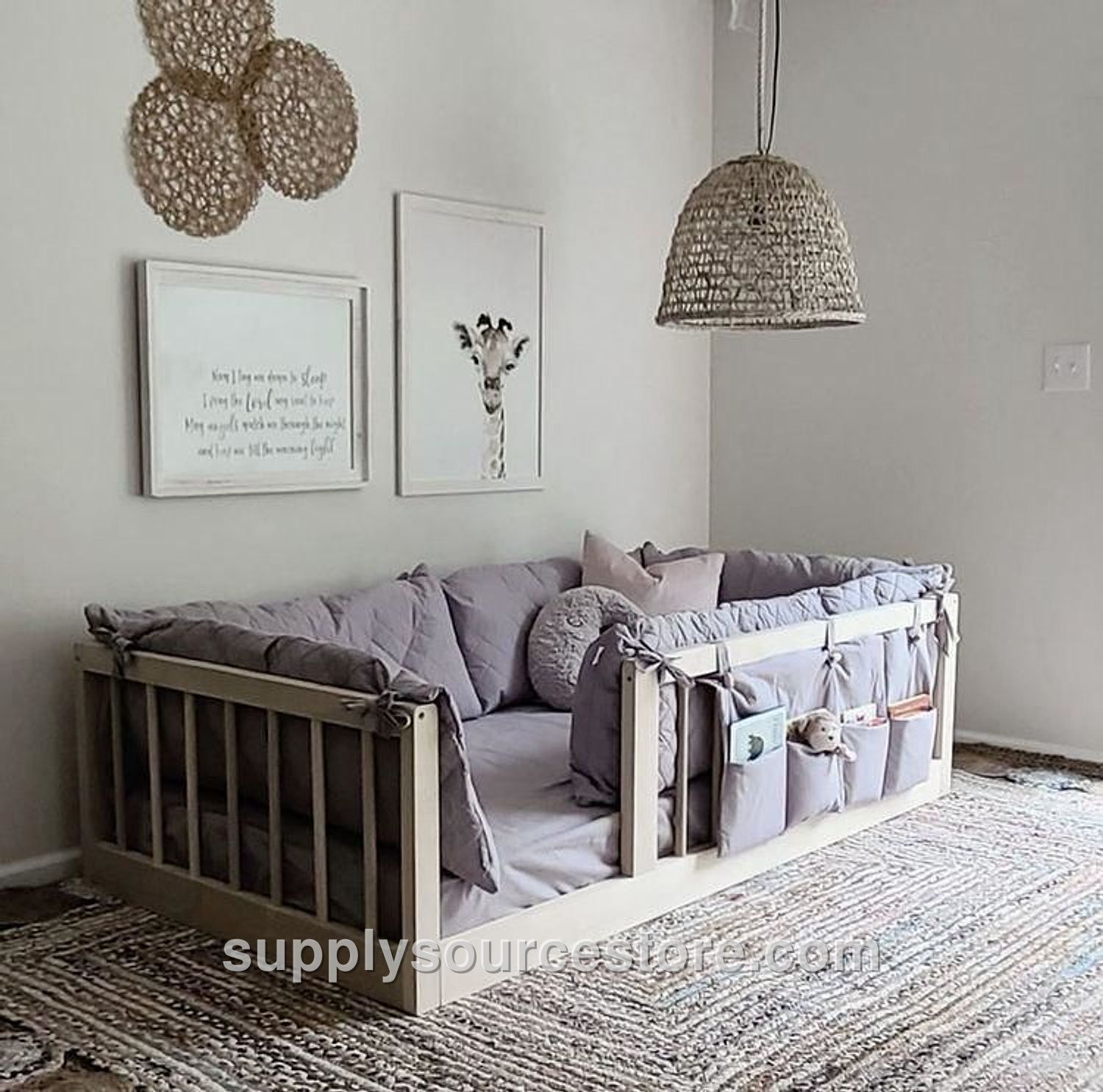 Odin Solid Wood Crib - No Drawers - 80x180 - No Assembly
