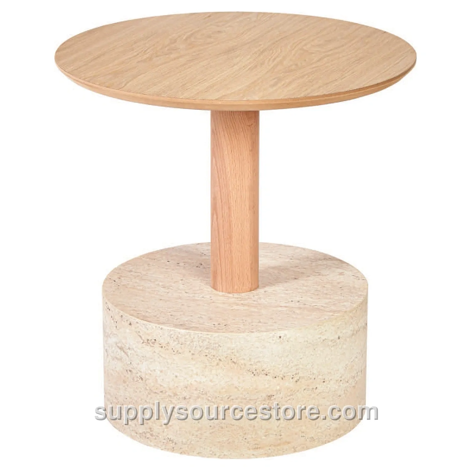 Leylek Side Table Travertine
