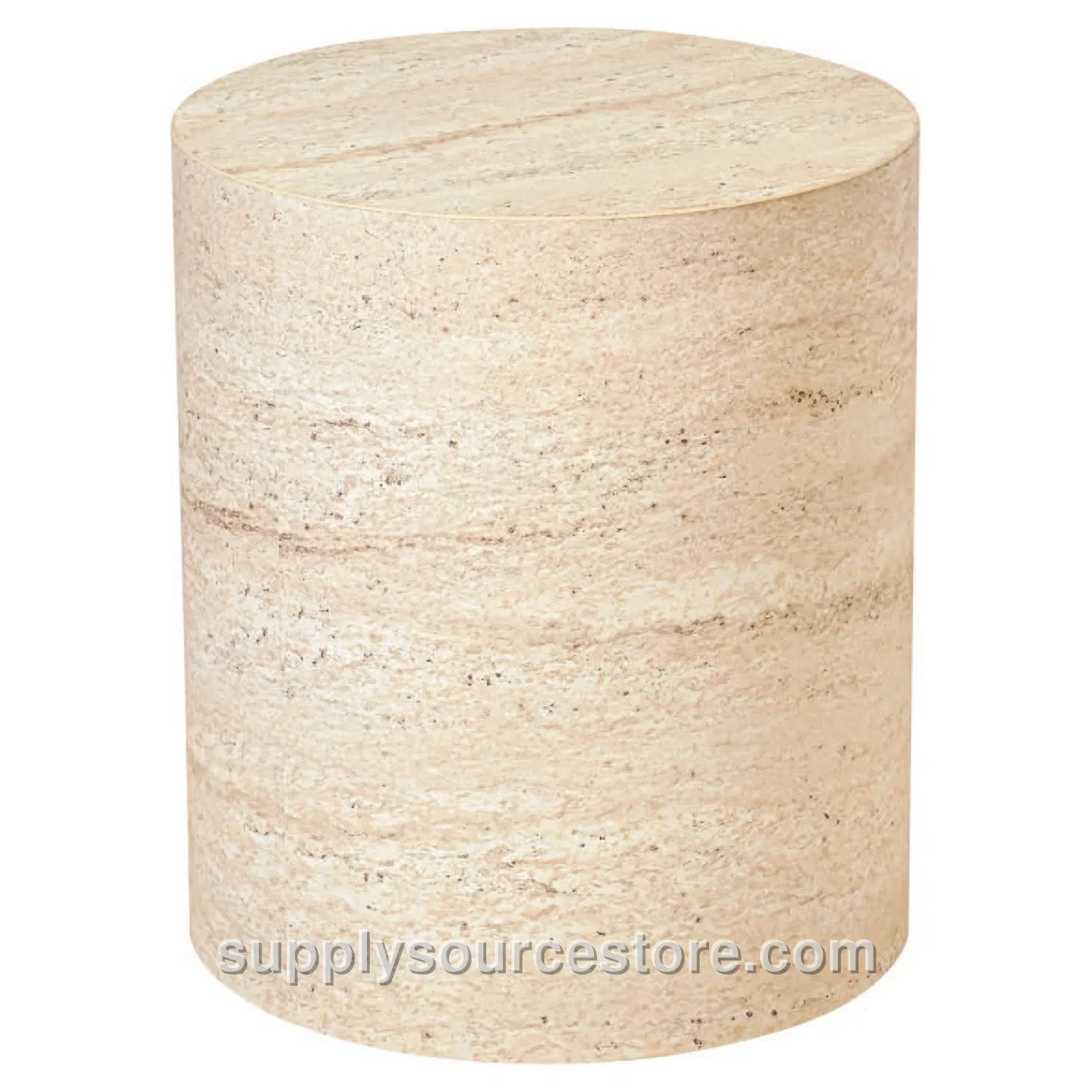 Apple Side Table Travertine
