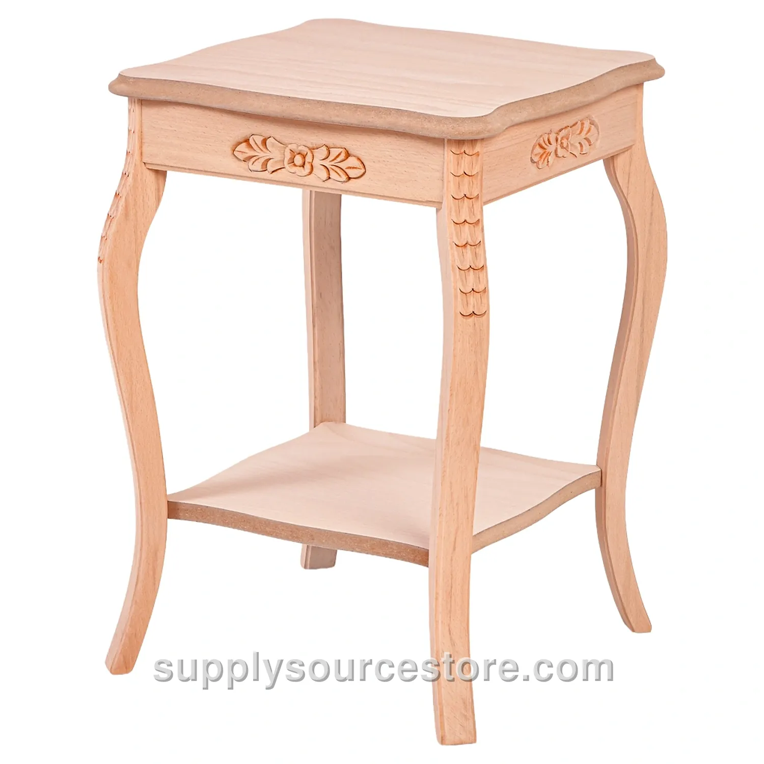 Sultan Square Carved Plant Stand