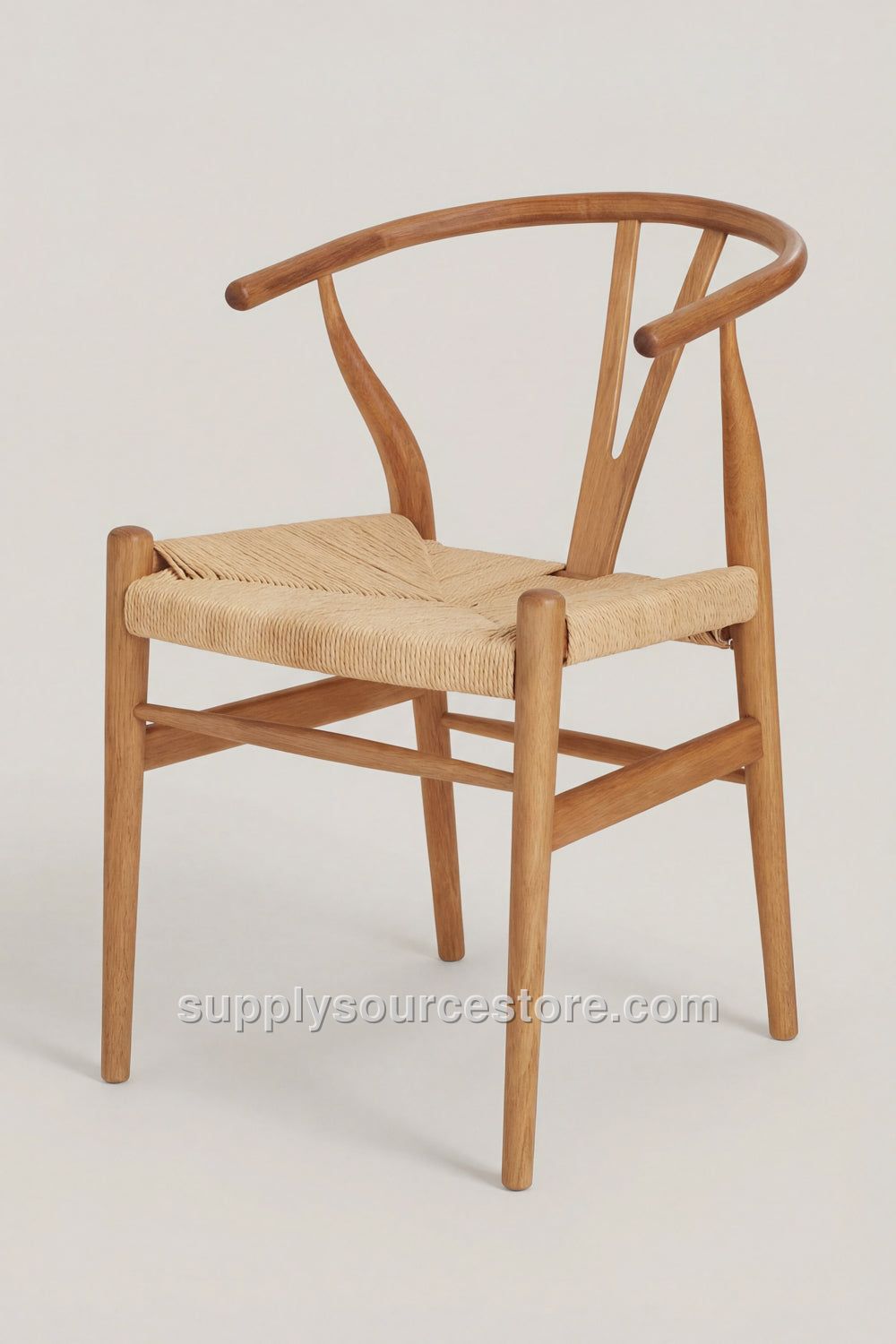 Woven Wishbone Wooden Chair