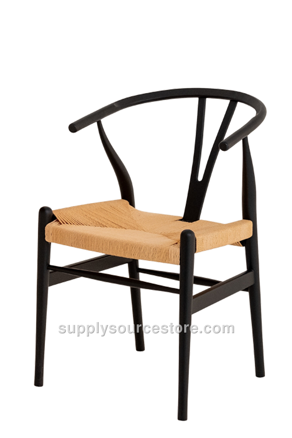 Woven Wishbone Wooden Chair