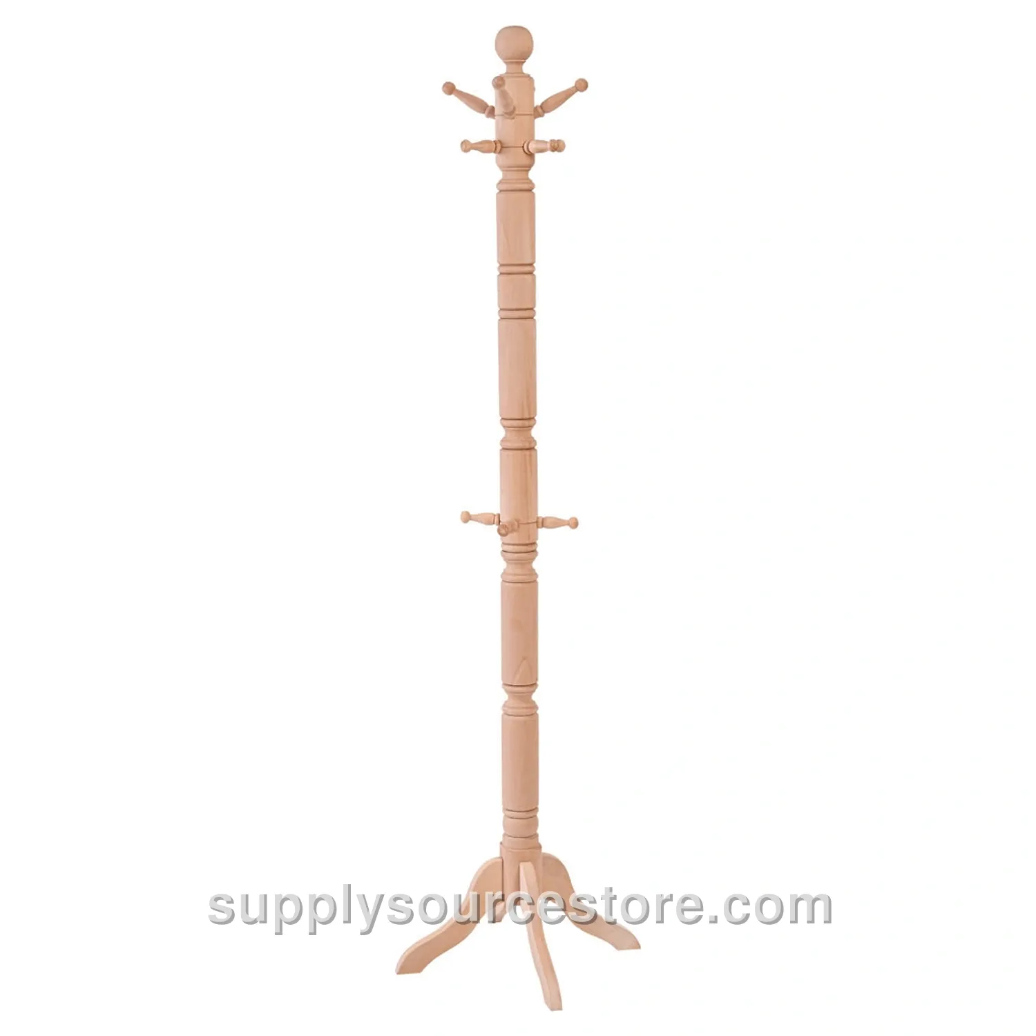 Turned Coat Rack