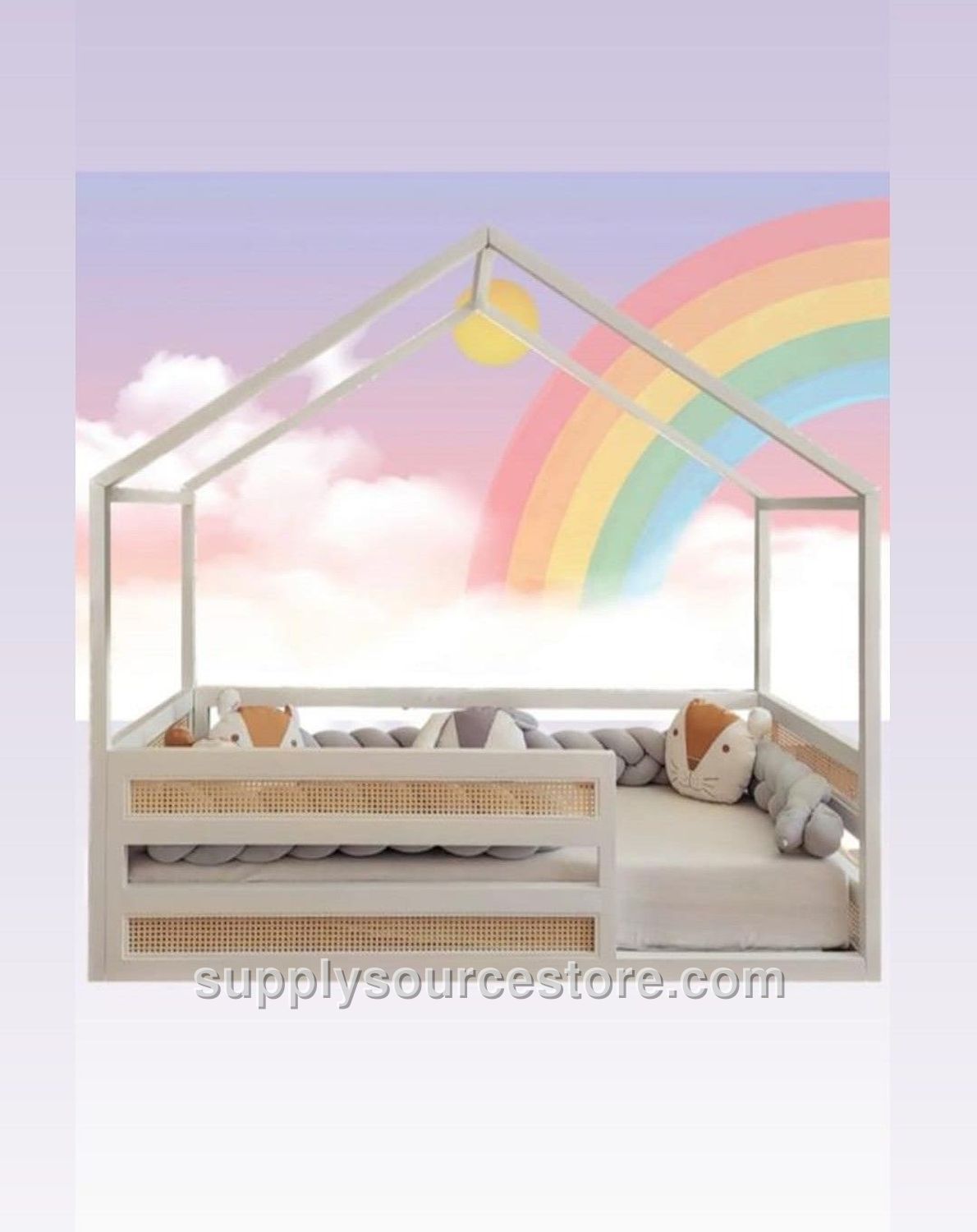 Sebastian Four-Panel Solid Wood Crib