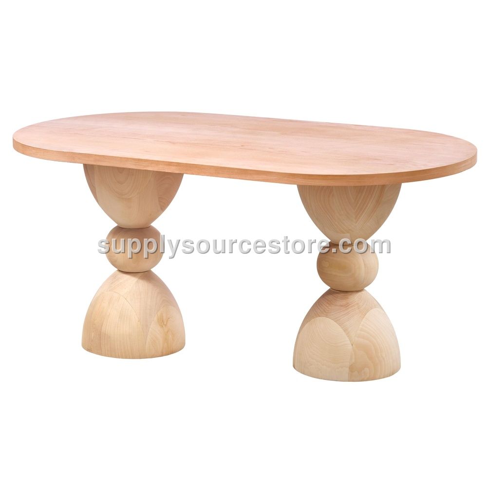 160 cm (63 in) Drop Oval Table