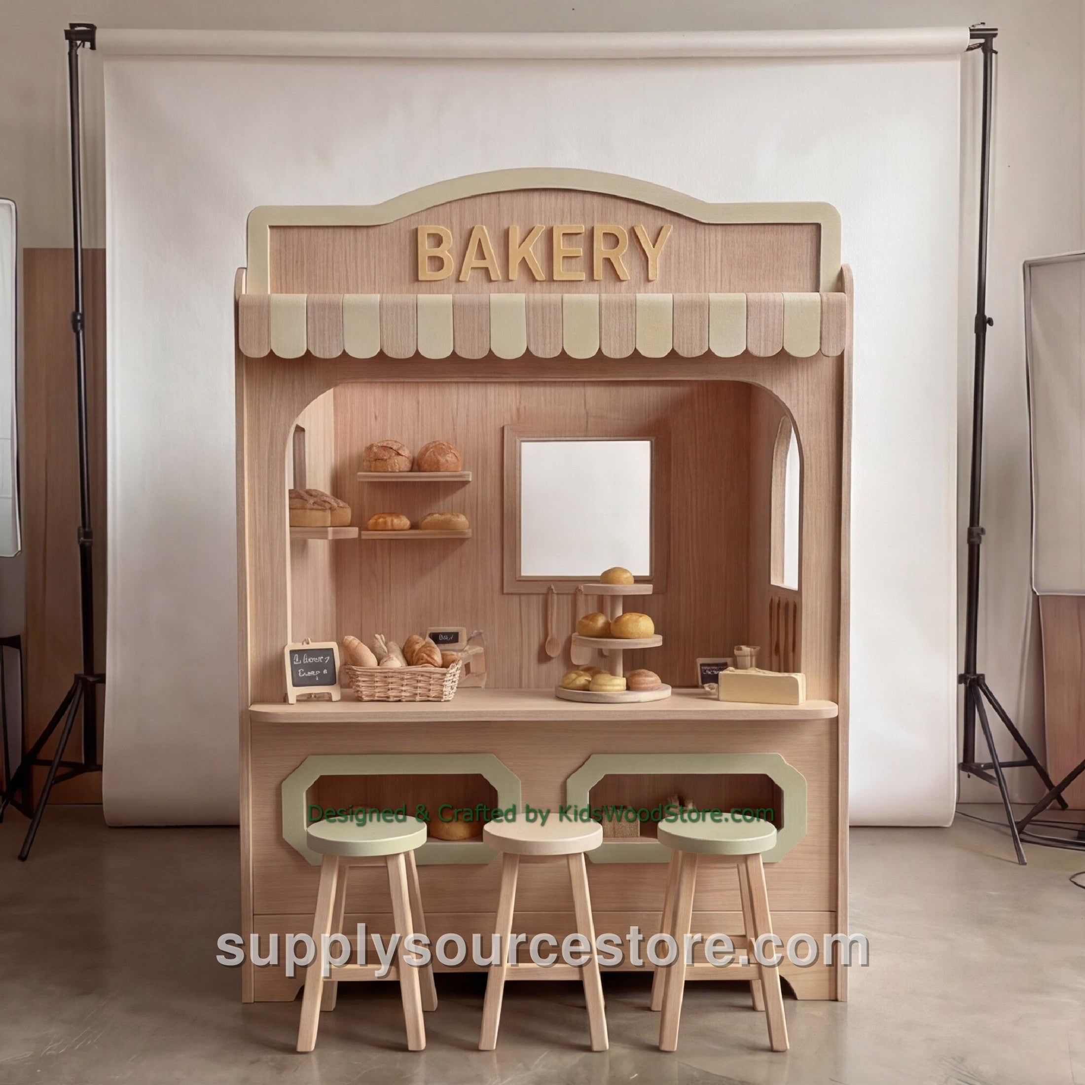 Wooden Bakery Playhouse