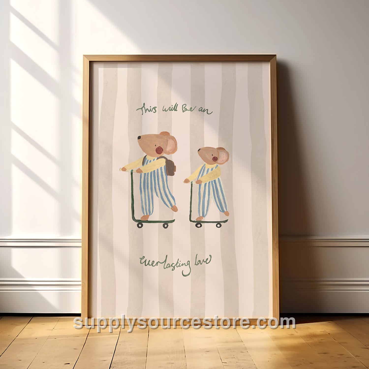 Everlasting Love Mice Art Print