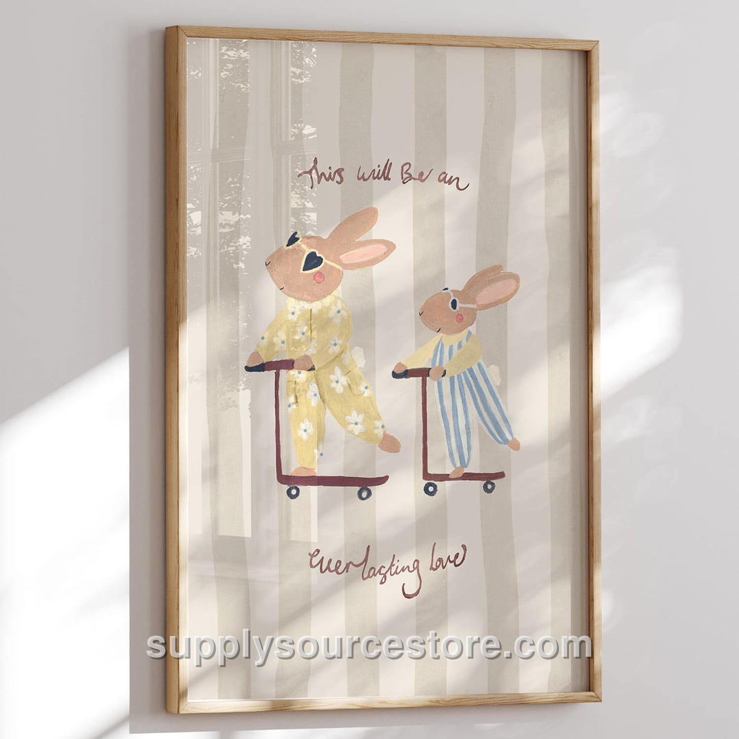 Everlasting Love Bunnies - Big Sister Art Print
