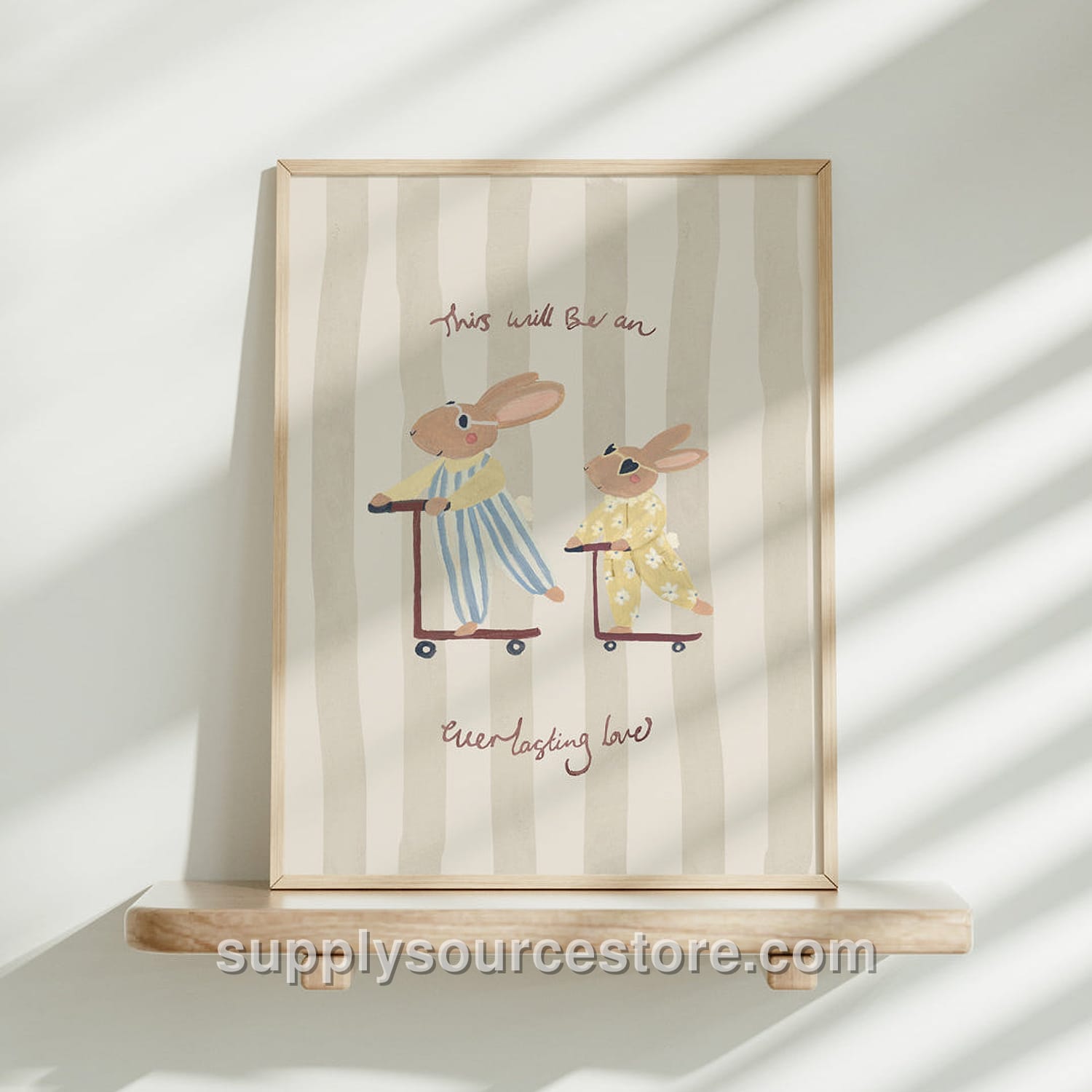 Everlasting Love Bunnies - Big Brother Art Print