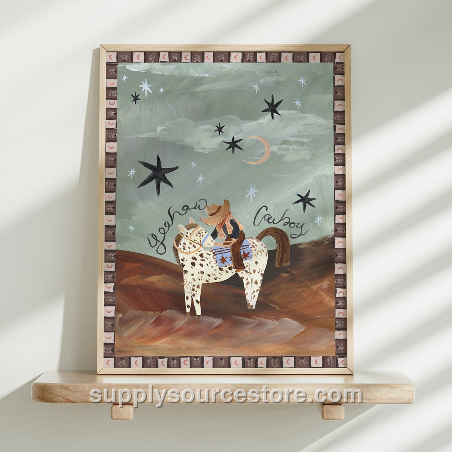 Desert Cowboy Art Print