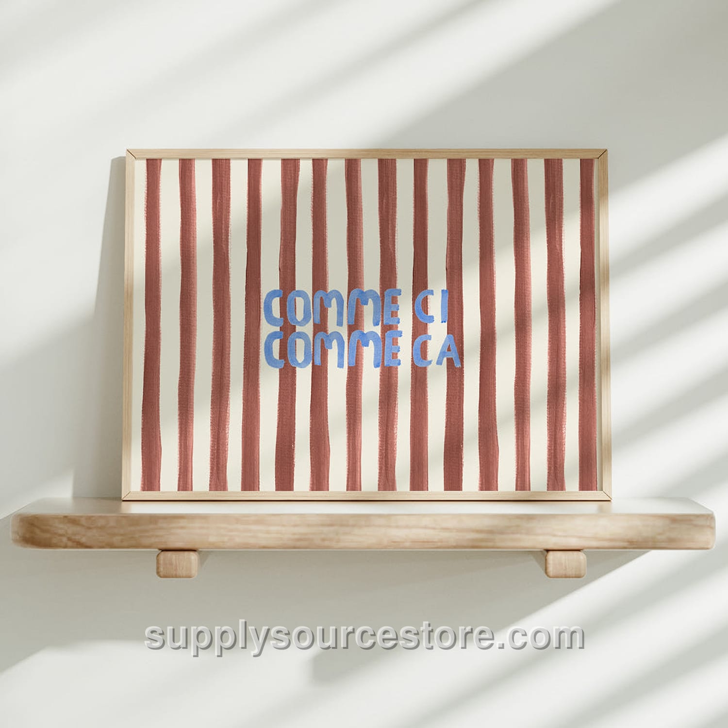 Comme Ci Comme Ca Typography Art Print
