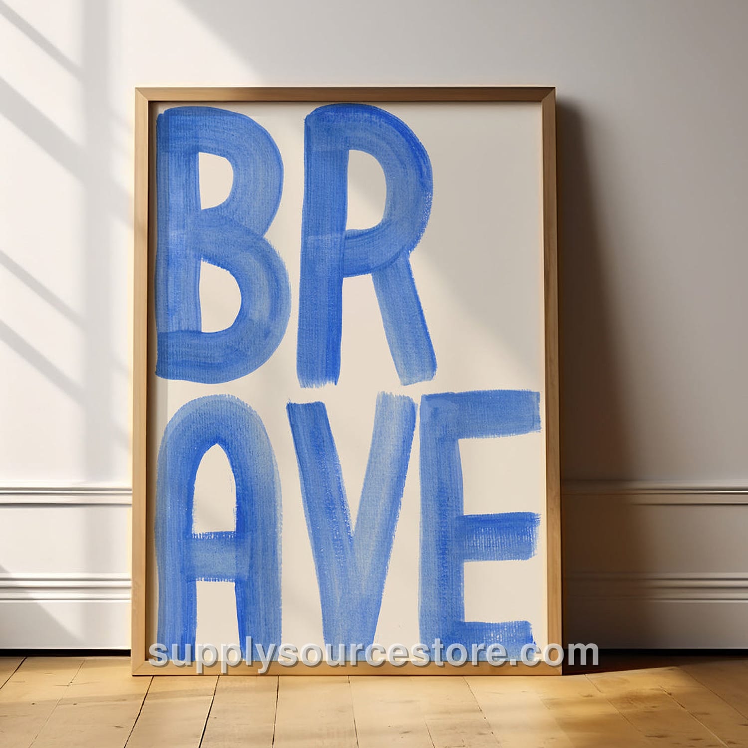 Brave Typography Art Print