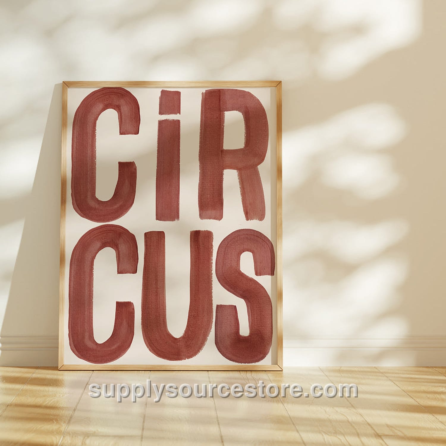 Circus Typography Art Print