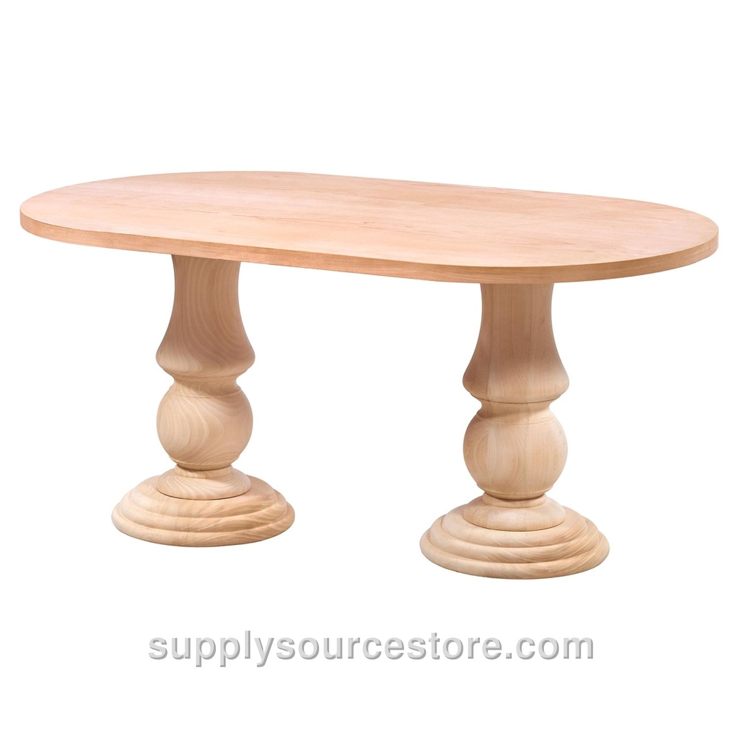 160 cm (63 in) Vase Oval Table