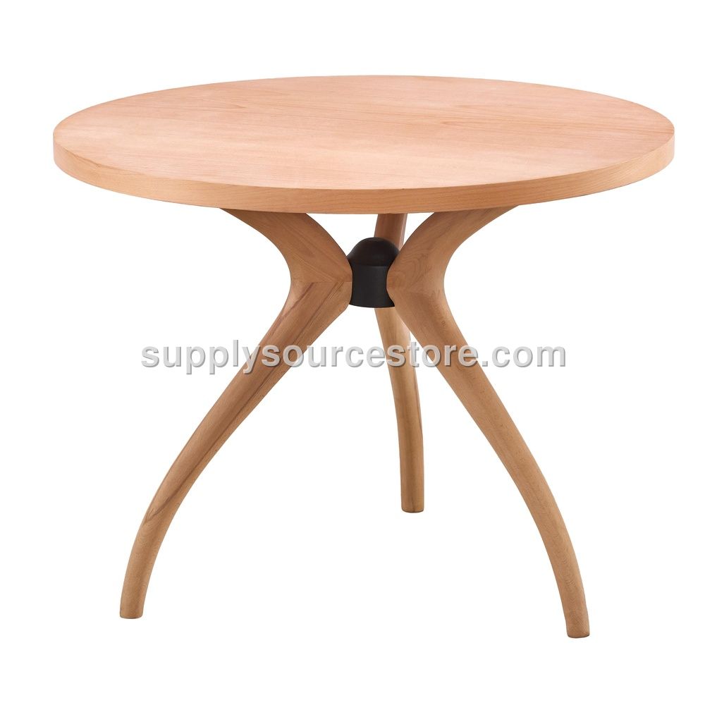 90 cm Beech Satin (3-piece) Round Table