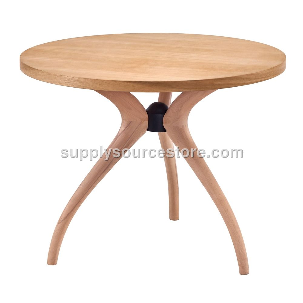100 cm Oak Satin (3-piece) Round Table