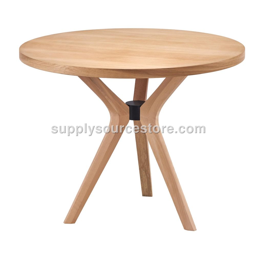 110 Ash Poly (3-Piece) Round Table