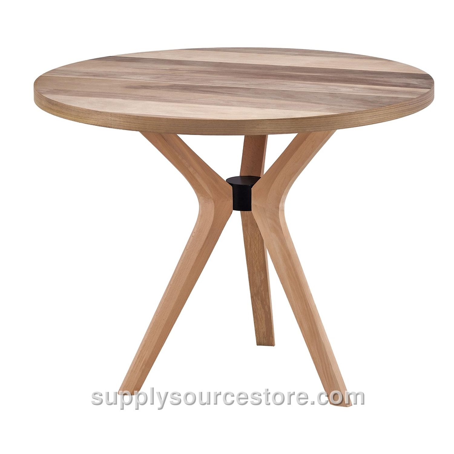 90 Cm (35.4 in) Walnut Poly (Set of 3) Round Table
