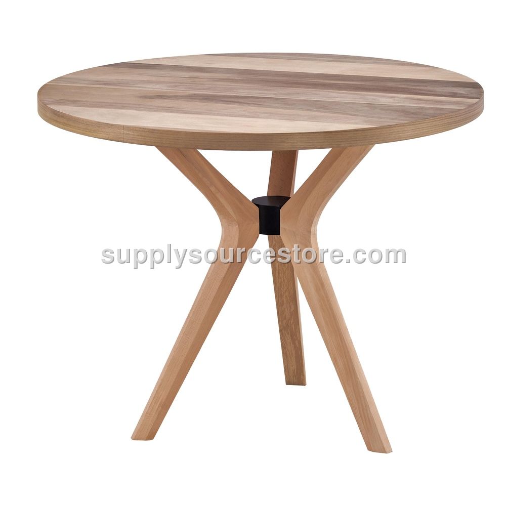 110 Walnut Poly (3-piece) Round Table