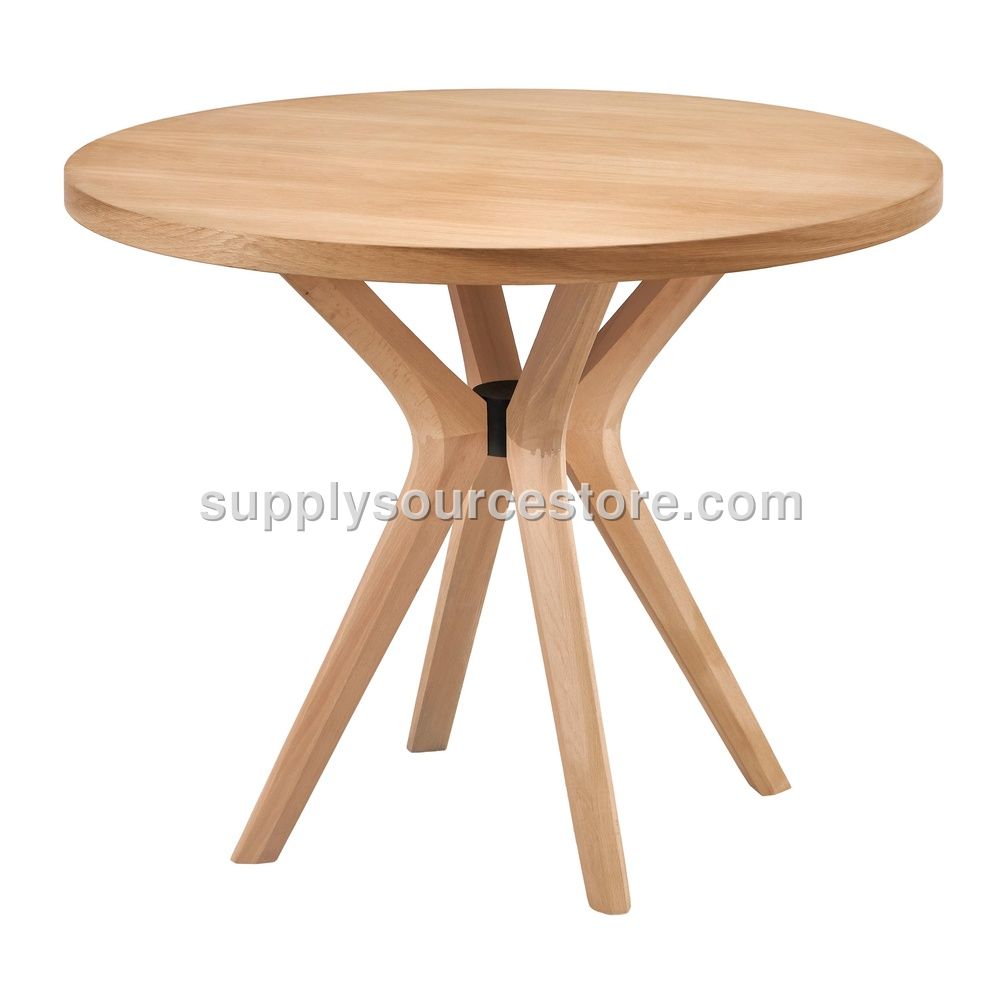 100 Beech Poly (4‑piece) Round Table