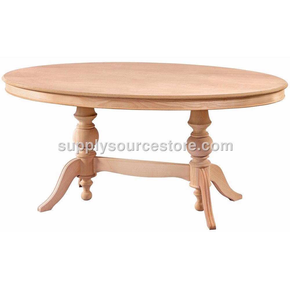 170 Double Leg Oval Table