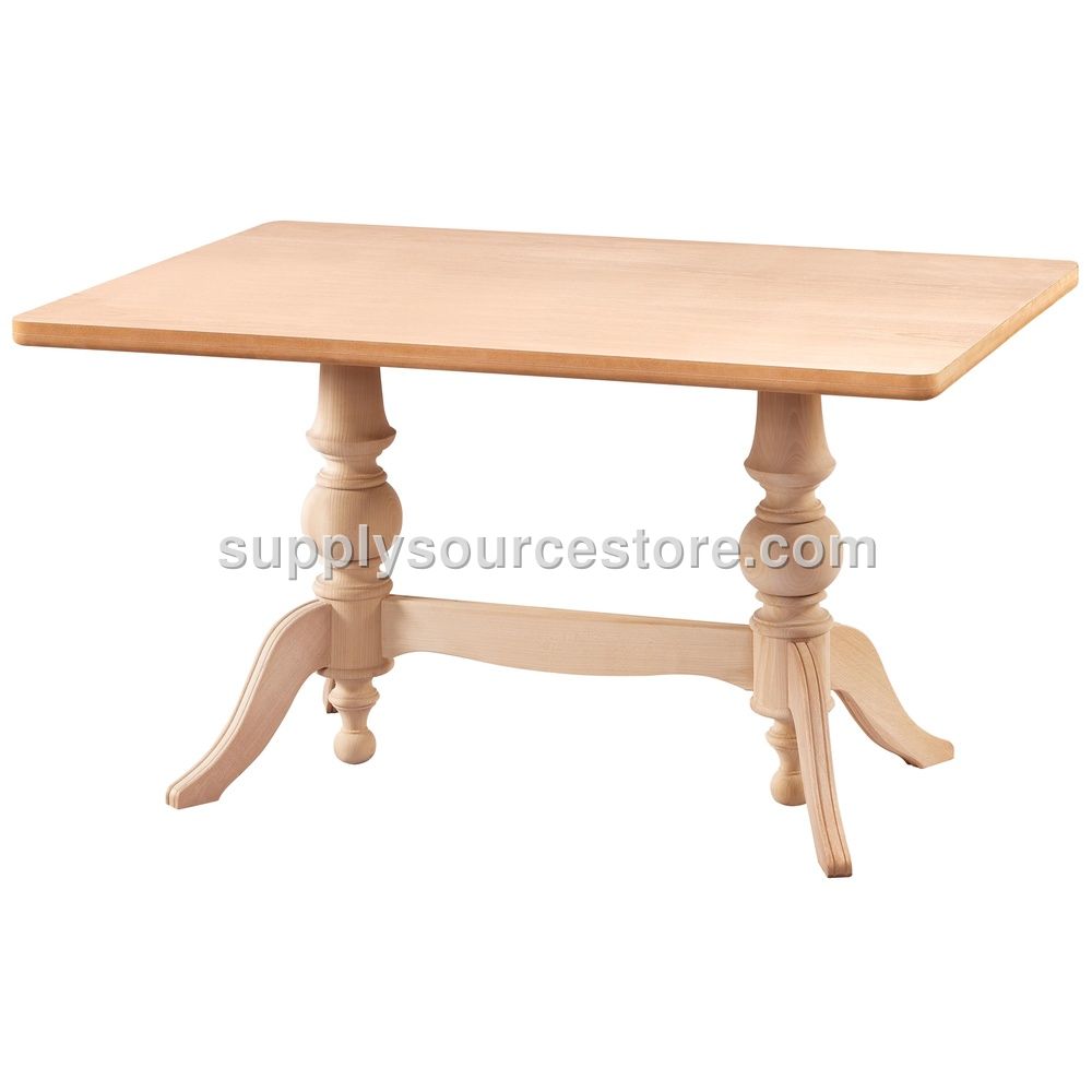 140 Double Leg Rectangular Table