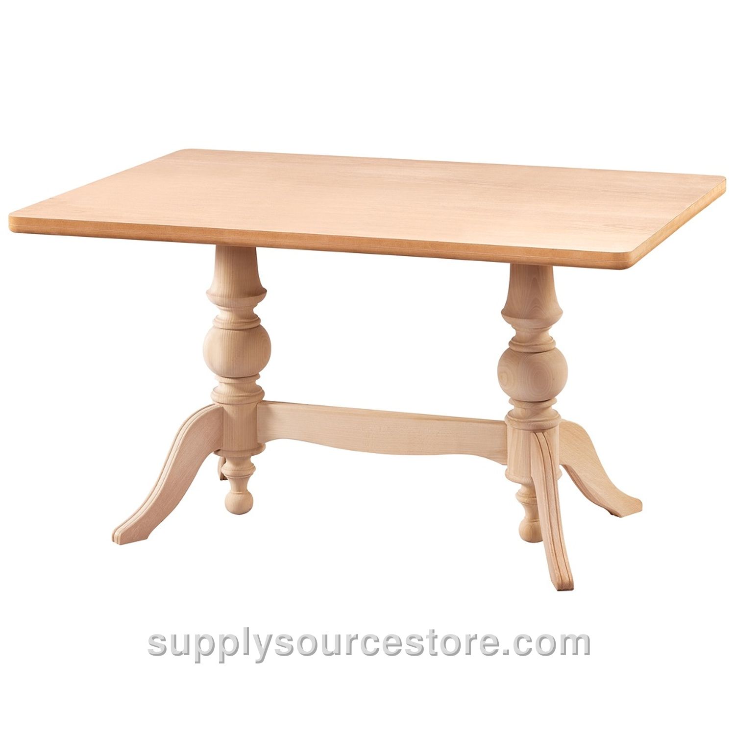 140 Double Pedestal Rectangular Table