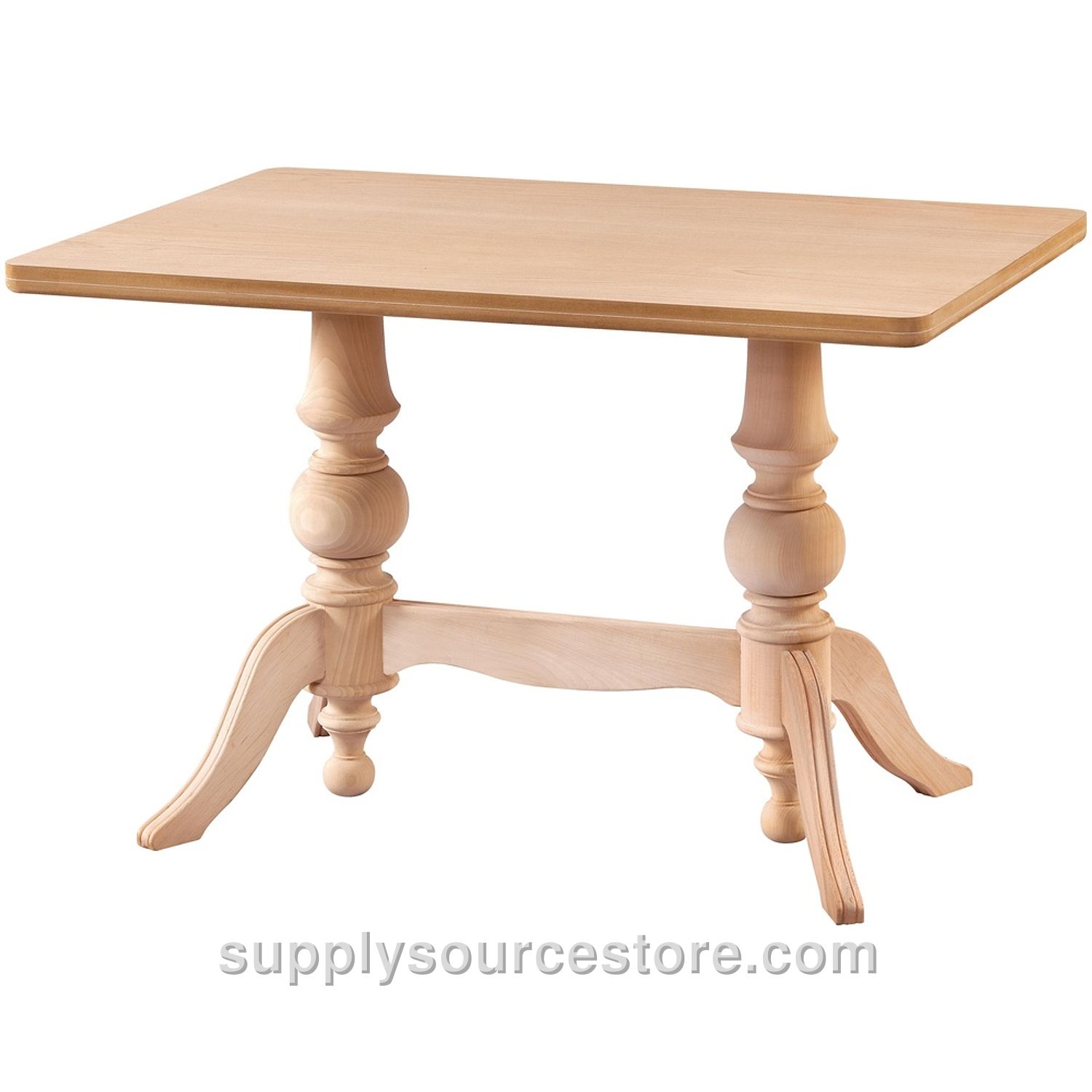 120 Cm (47.2 in) Double Pedestal Rectangular Table
