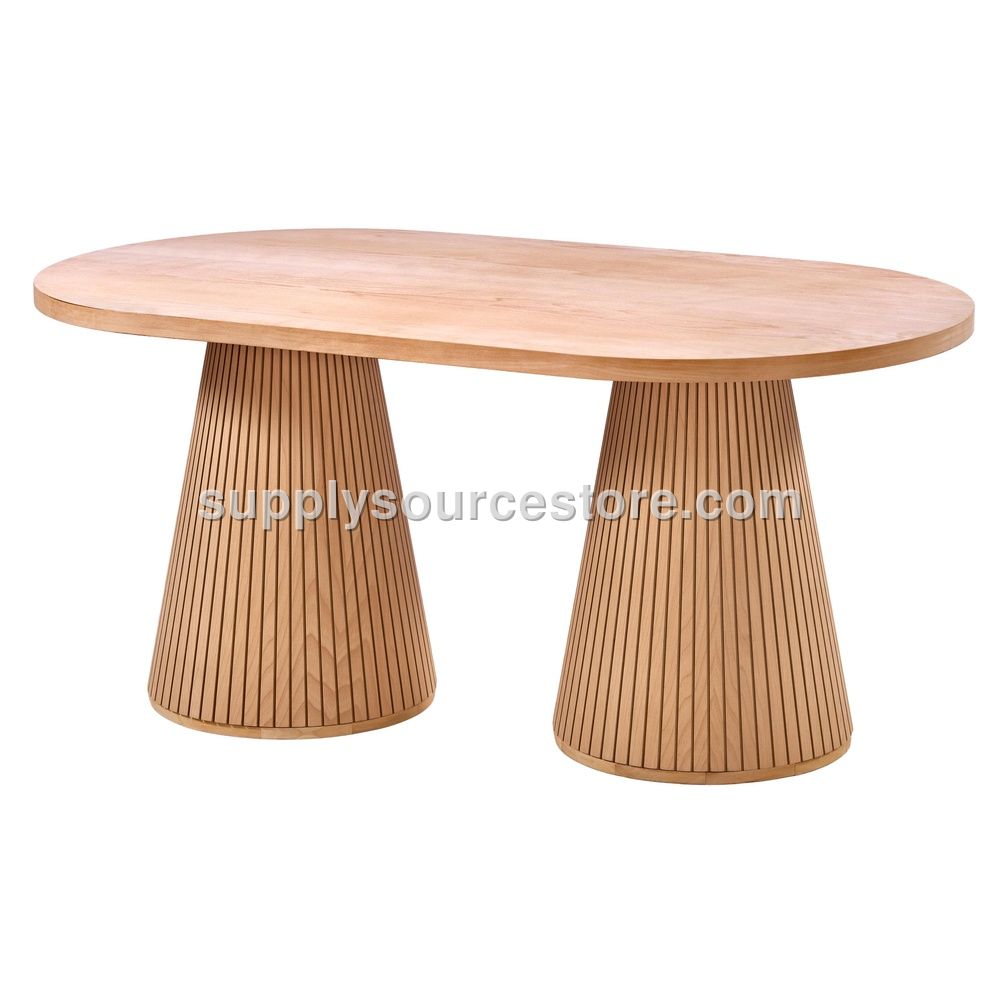 180 Fir Striped Oval Table