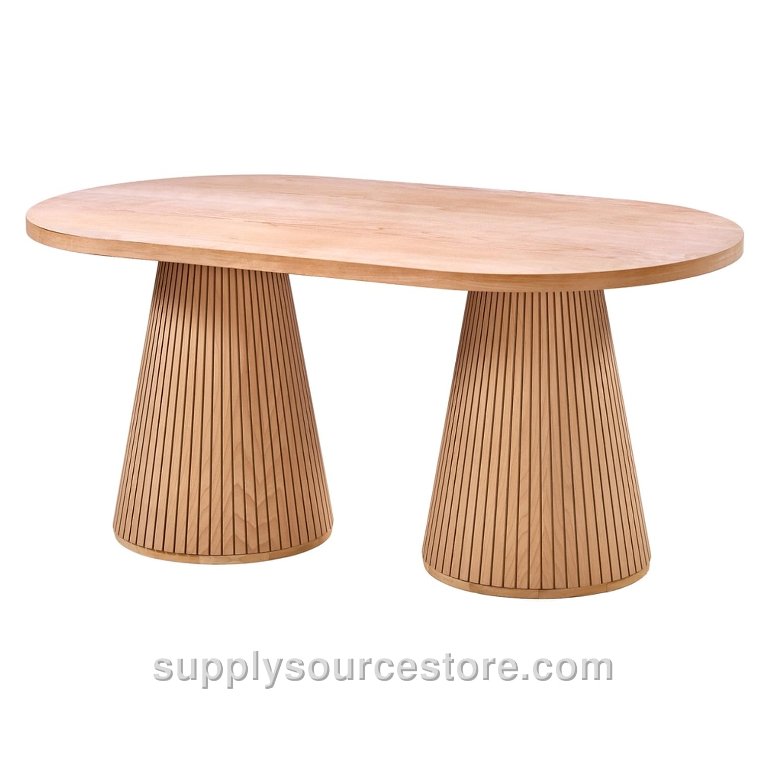 200 Hole Striped Oval Table