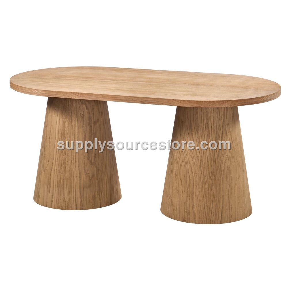 180 Beech Barrel Oval Table