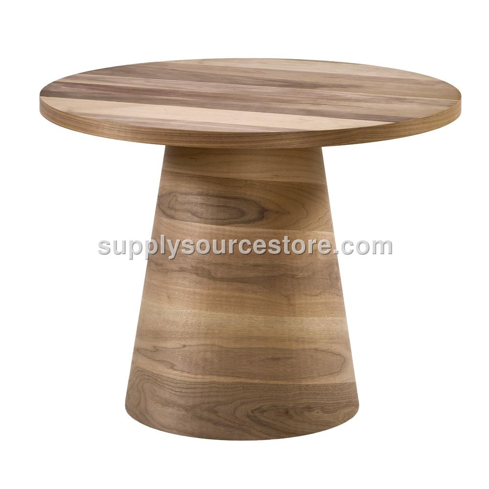 140 Walnut Barrel Table